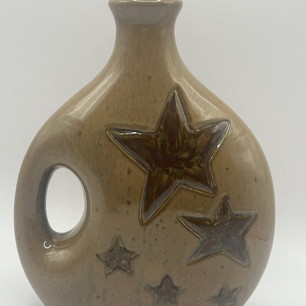 Beautiful Star Glazed Pottery Boho style Vase